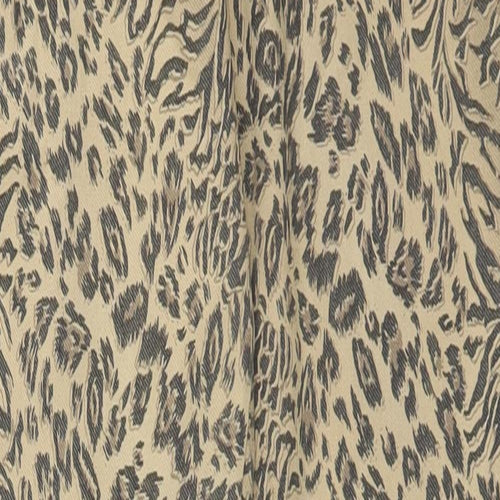 Preworn Womens Brown Animal Print Nylon Sweatpants Trousers Size 10 L27 in Regular
