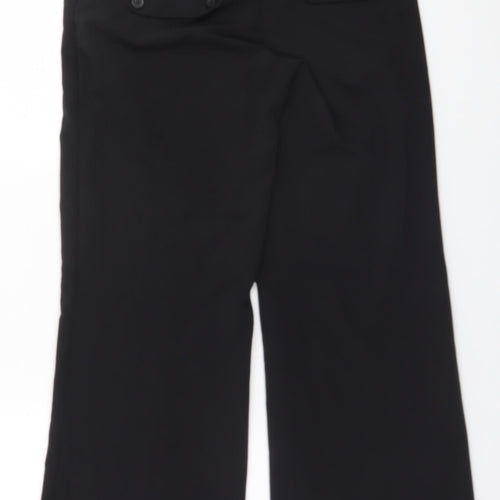 New Look Womens Black  Polyester Trousers  Size 12 L28 in Regular