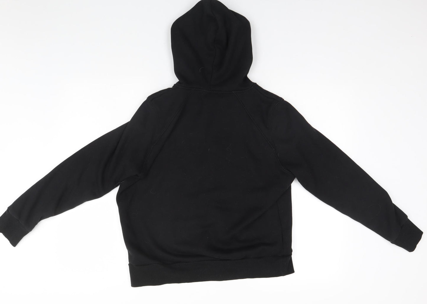 Preworn Womens Black  Polyester Full Zip Hoodie