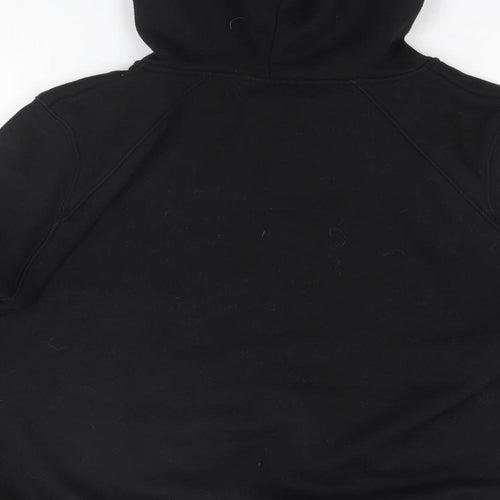 Preworn Womens Black  Polyester Full Zip Hoodie