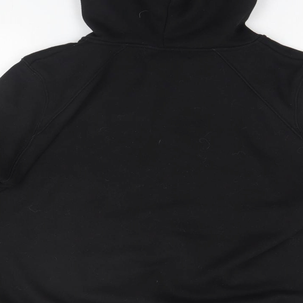 Preworn Womens Black  Polyester Full Zip Hoodie