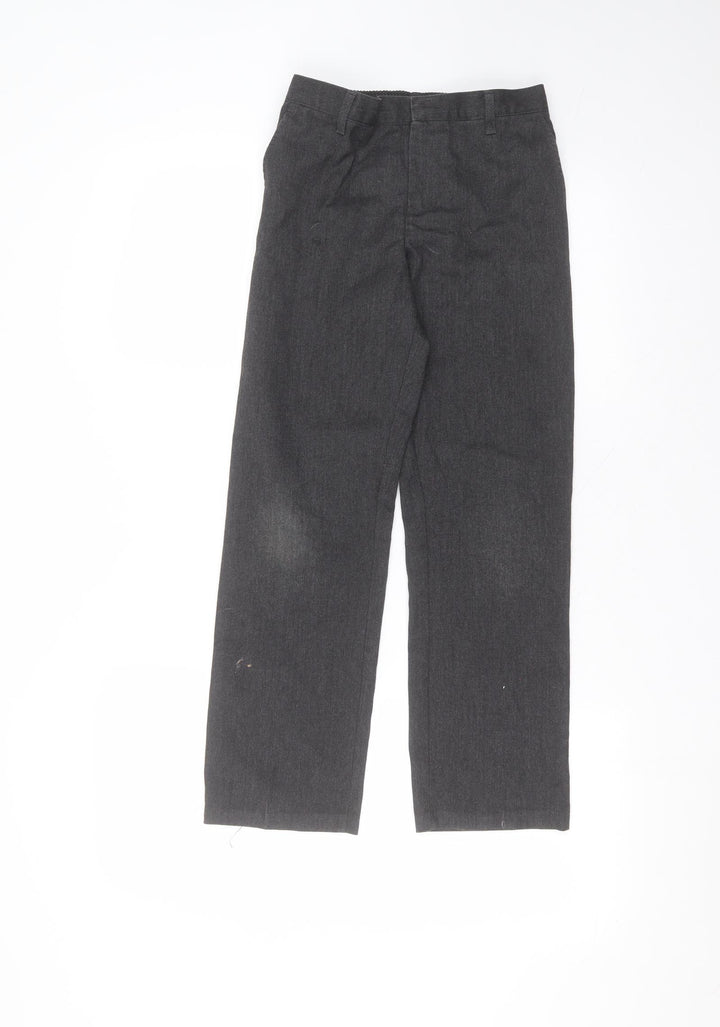 George Boys Black Polyester Dress Pants Trousers Size 9-10 Years Regular