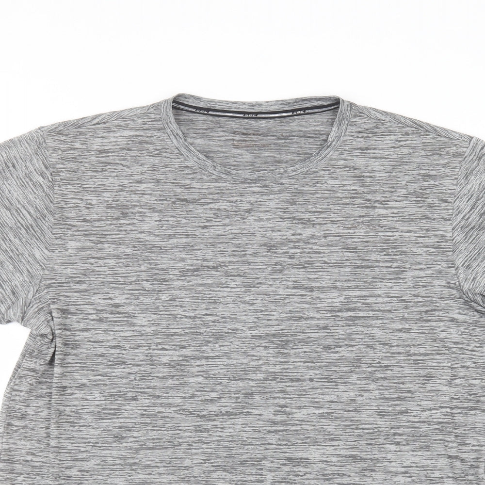 Stadium Mens Grey  Polyester  T-Shirt Size L Round Neck