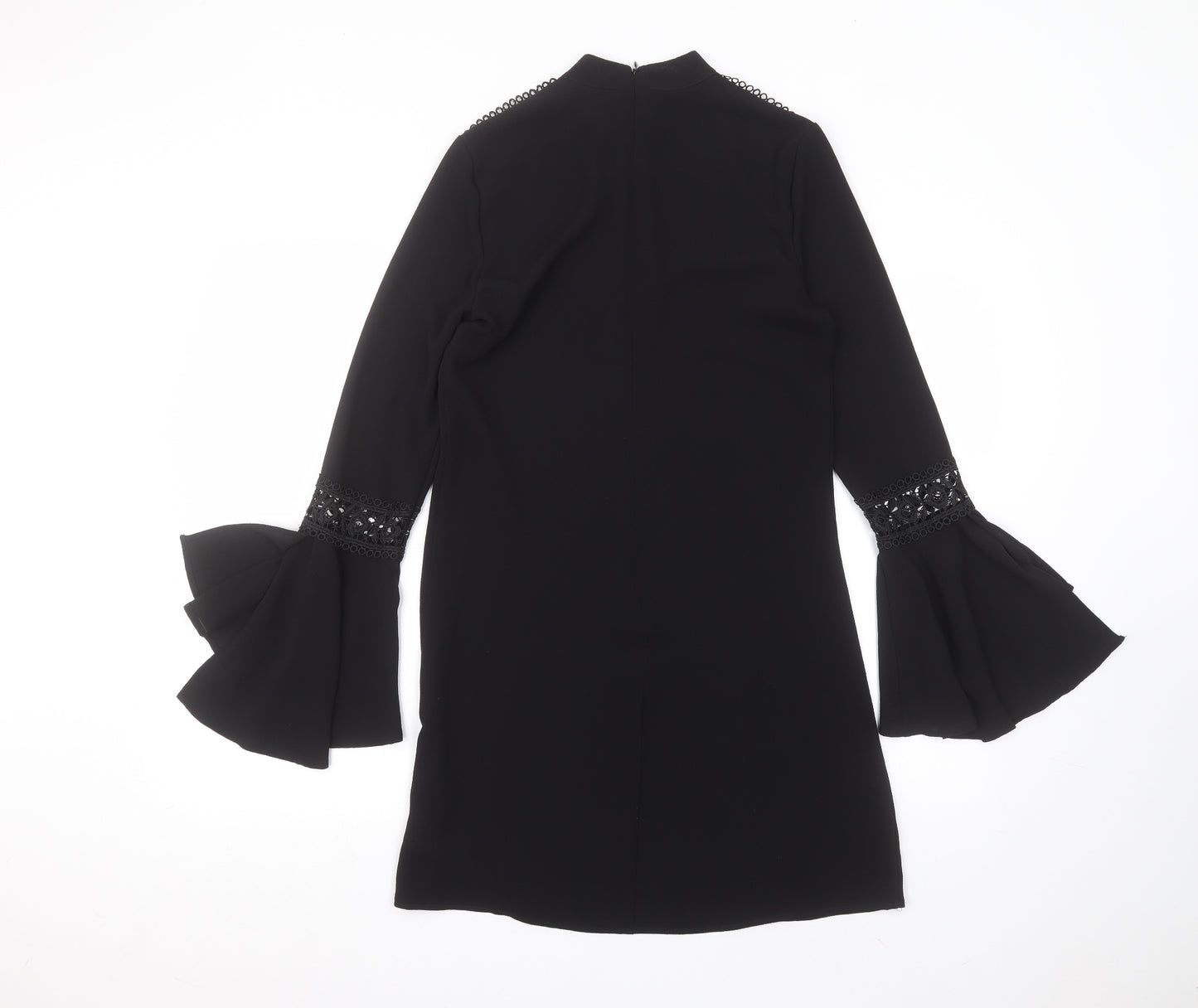 Primark Womens Black  Polyester Basic Blouse Size 6 Round Neck