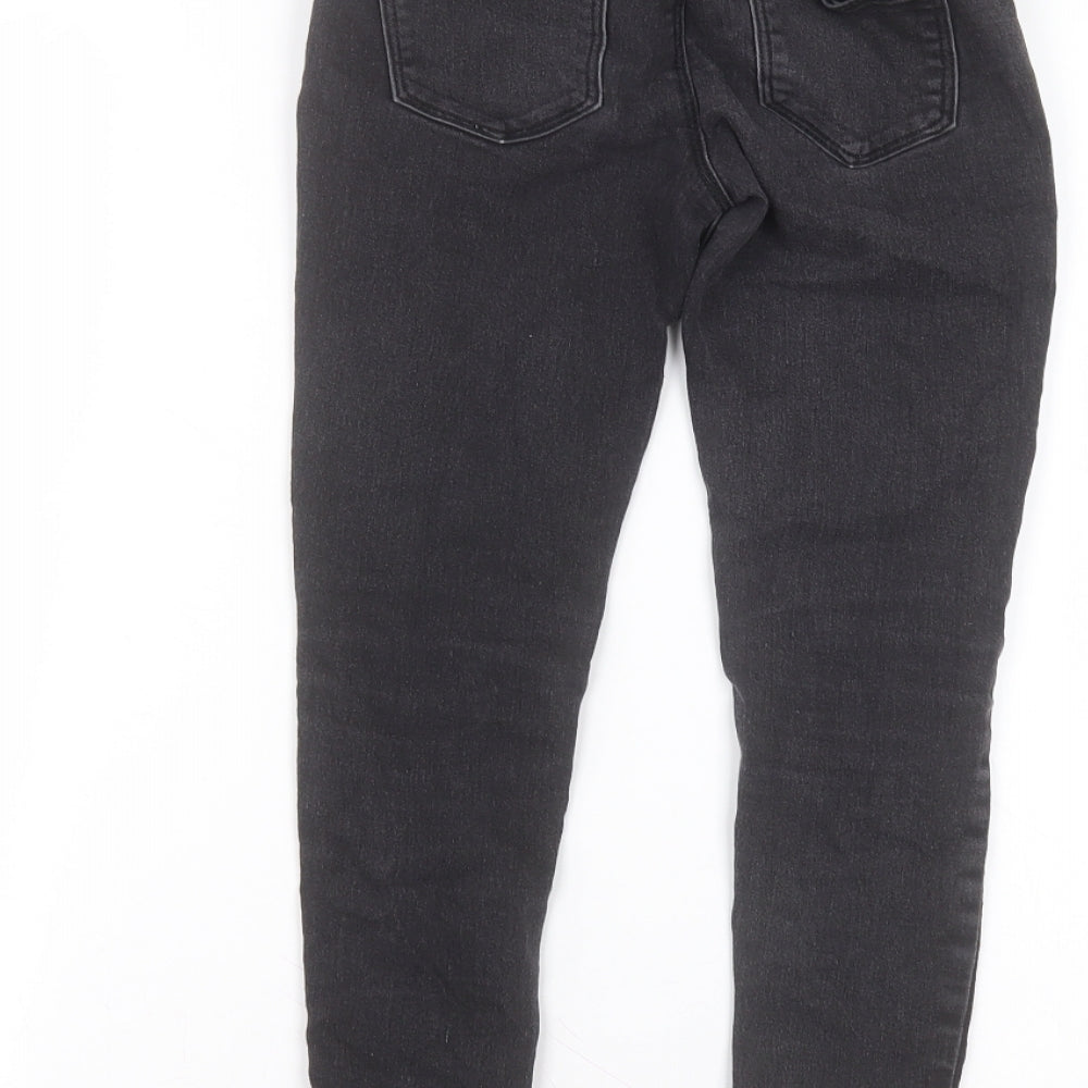 Denim & Co. Girls Black  Cotton Skinny Jeans Size 7-8 Years  Regular