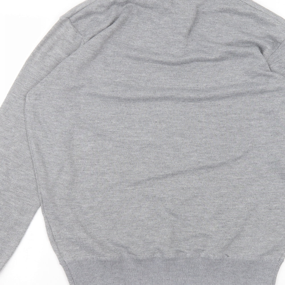 Hudson Harbour Mens Grey  Polyester  T-Shirt Size M High Neck
