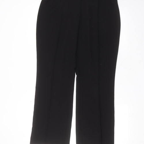 Busy Womens Black  Polyester Trousers  Size 14 L29 in Regular