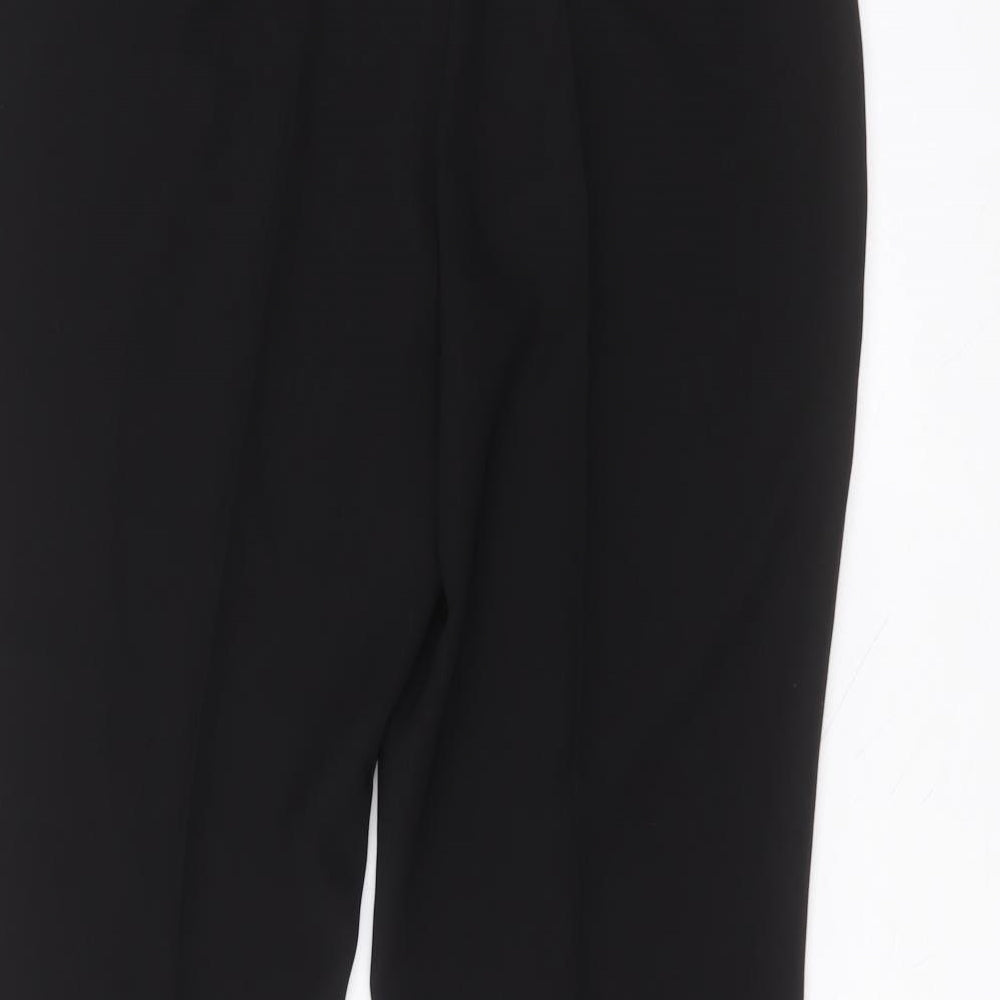 Busy Womens Black  Polyester Trousers  Size 14 L29 in Regular