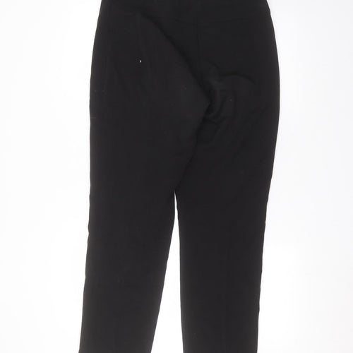 Artigiano Womens Black  Polyester Trousers  Size 14 L29 in Regular