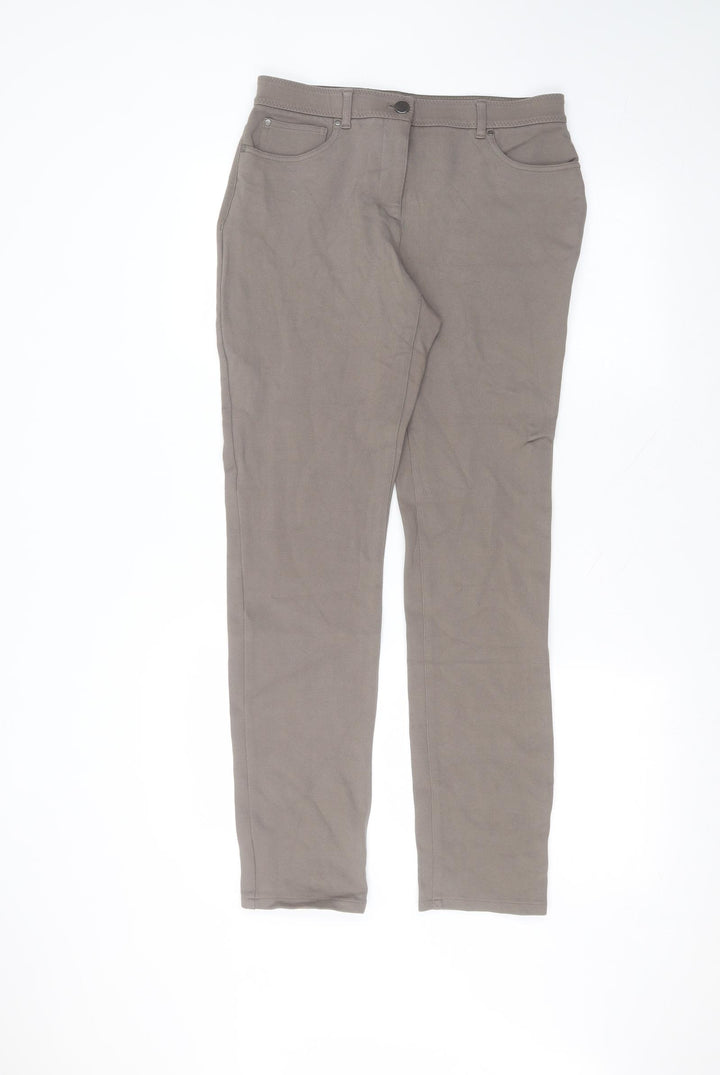 So Slimming Womens Grey Viscose Straight Jeans Size 30 in L28 in Regular