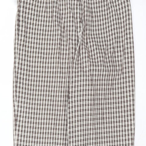 GOLFINO Womens White  Polyester Trousers  Size 12 L27 in Regular