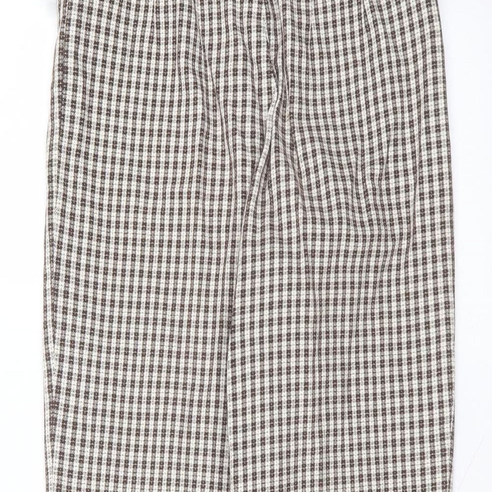 GOLFINO Womens White  Polyester Trousers  Size 12 L27 in Regular