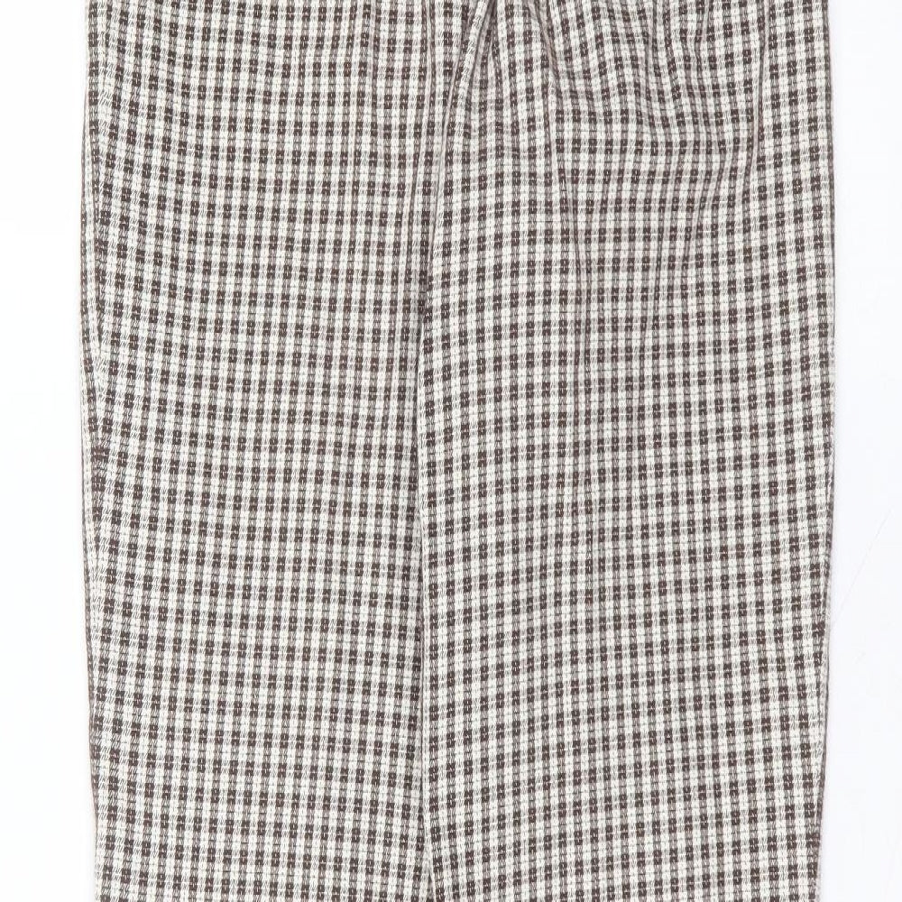GOLFINO Womens White  Polyester Trousers  Size 12 L27 in Regular