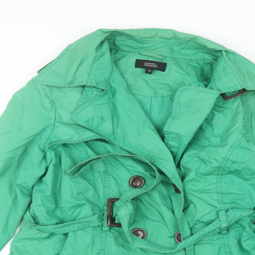Marks and Spencer Womens Green   Jacket  Size 16