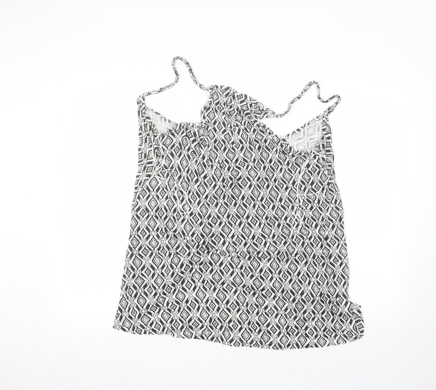 Atmosphere Womens White  Viscose Basic Tank Size M Round Neck