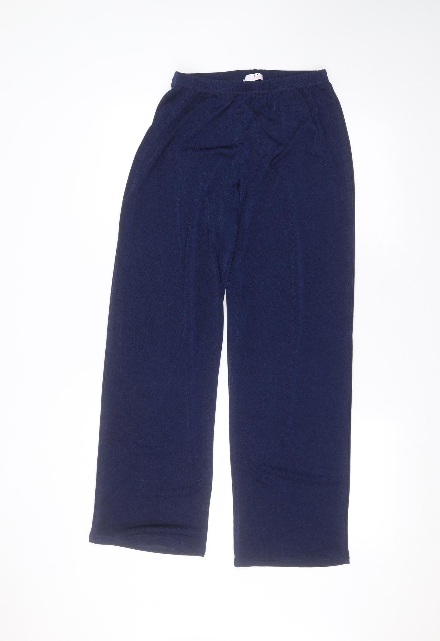 julipa Womens Blue  Polyester Trousers  Size 12 L27 in Regular