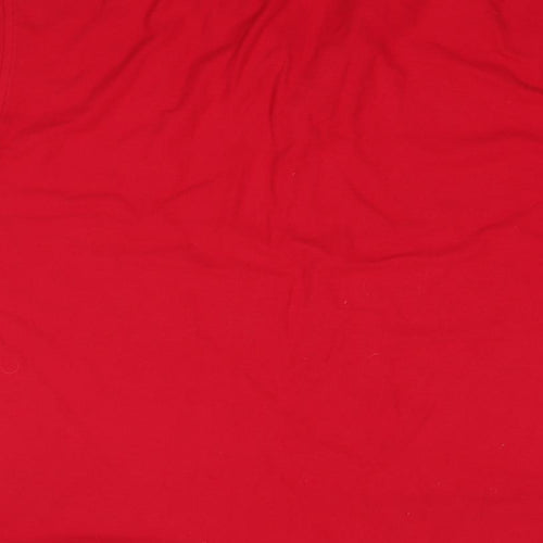 JERZEES Mens Red  100% Cotton  Polo Size M Collared