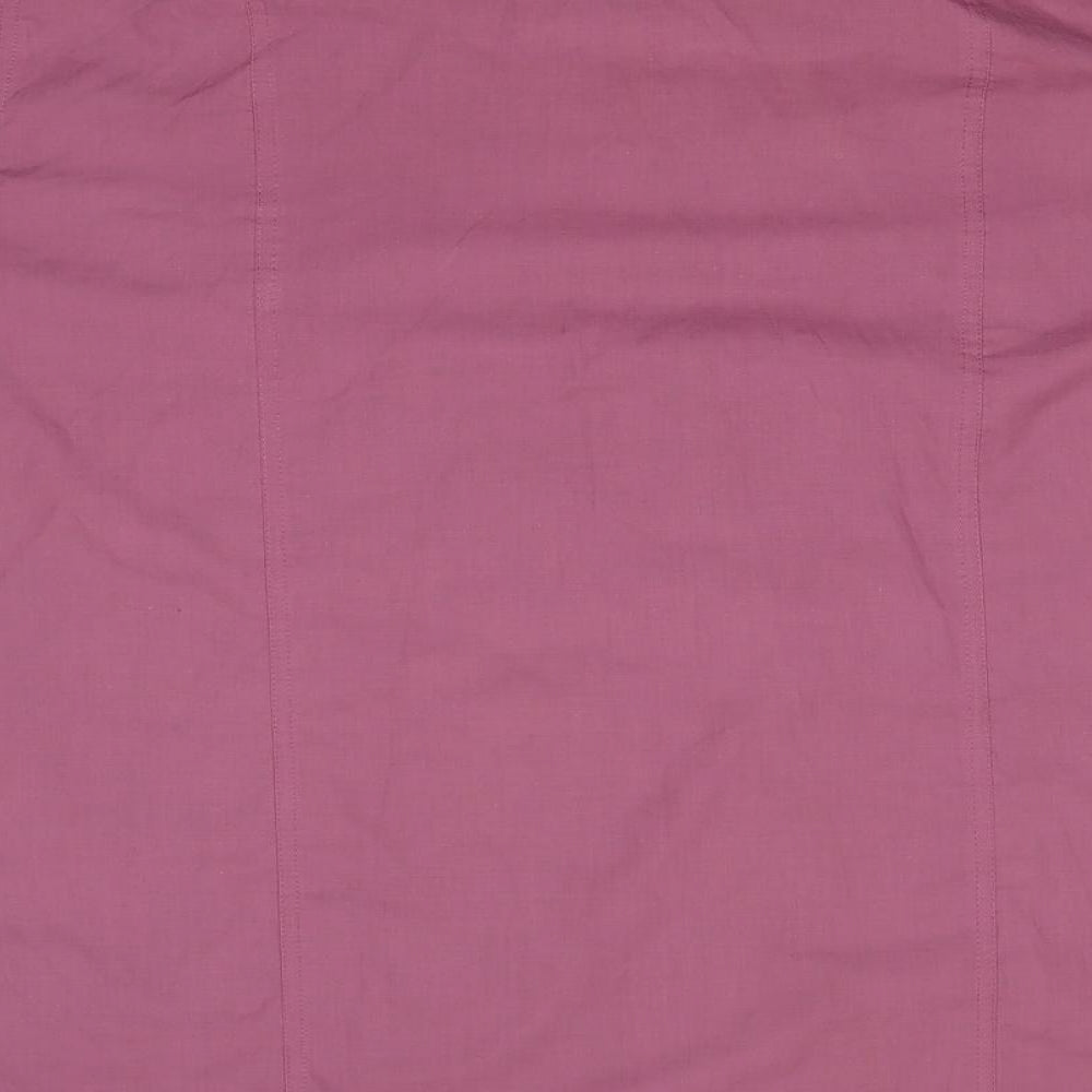 Premier man Mens Pink  Polyester  Dress Shirt Size 16.5 Collared