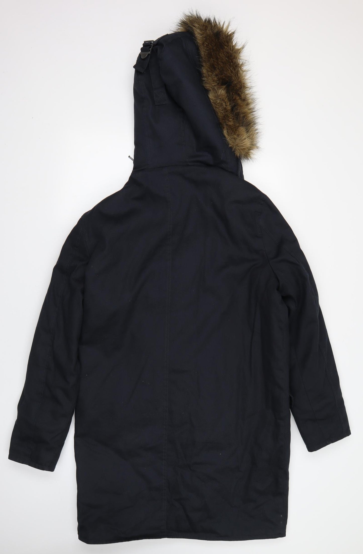 New Look Mens Blue   Overcoat Coat Size M