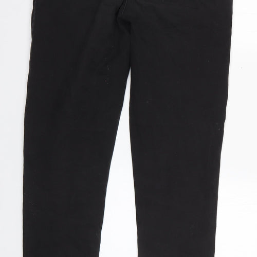 Primark Mens Black  Cotton Dress Pants Trousers Size 32 in L32 in Regular