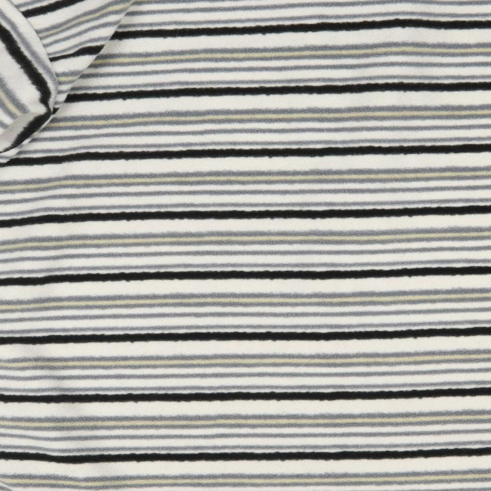 Jack Wolfskin Mens Multicoloured High Neck Striped Polyester Pullover Jumper Size M