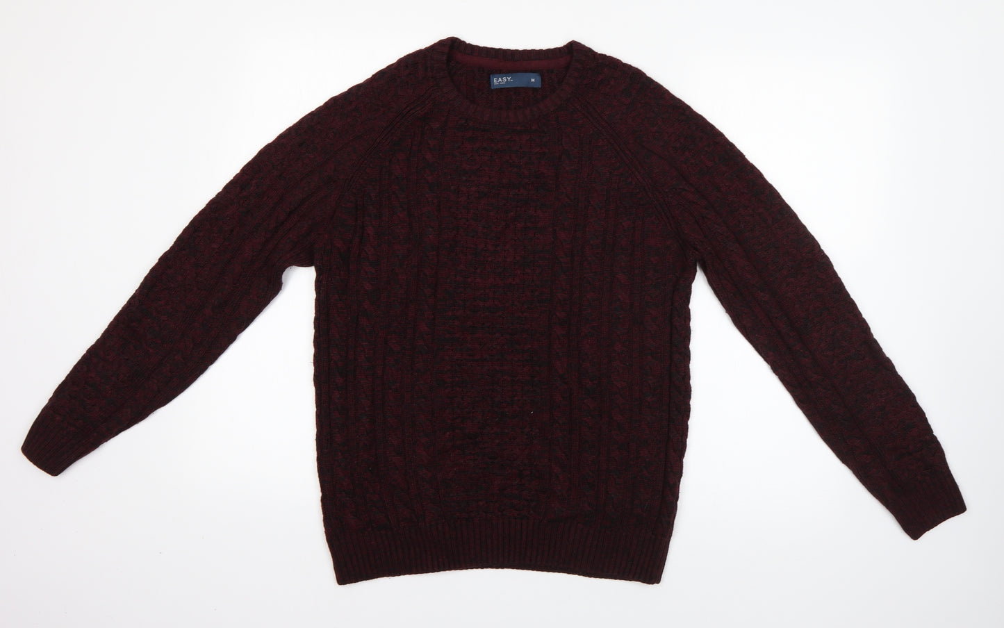 Matalan Mens Purple Round Neck  Acrylic Pullover Jumper Size M