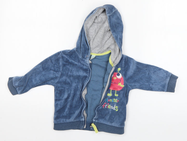 Cool Club Baby Multicoloured  Cotton Full Zip Jumper Size 12-18 Months
