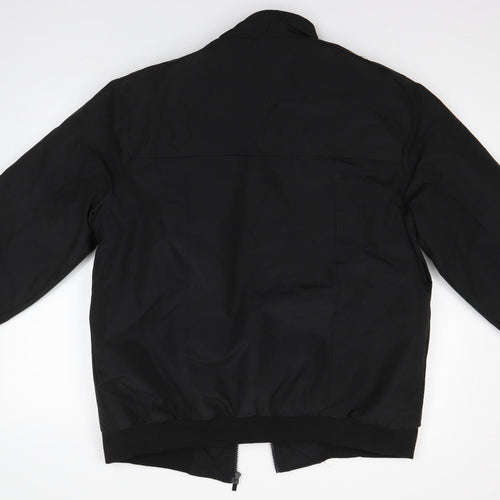 Peacocks Mens Black   Overcoat Coat Size L