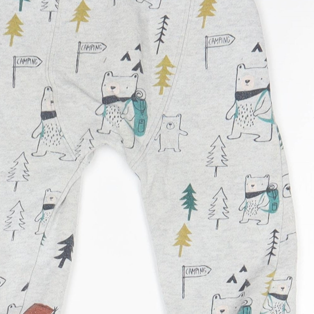 F&F Baby Grey  Cotton Jogger Trousers Size 12-18 Months