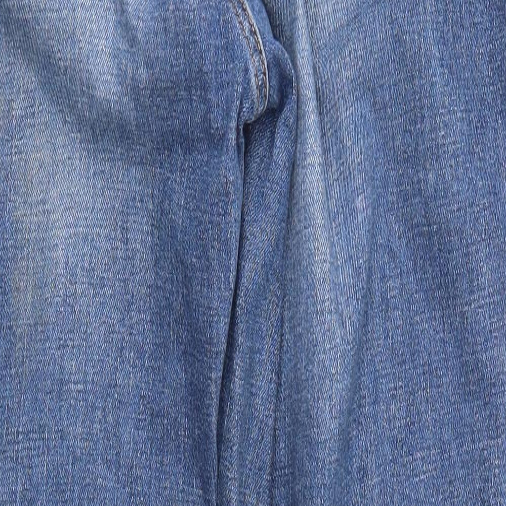 H&M Womens Blue  Cotton Skinny Jeans Size 10 L28 in Regular
