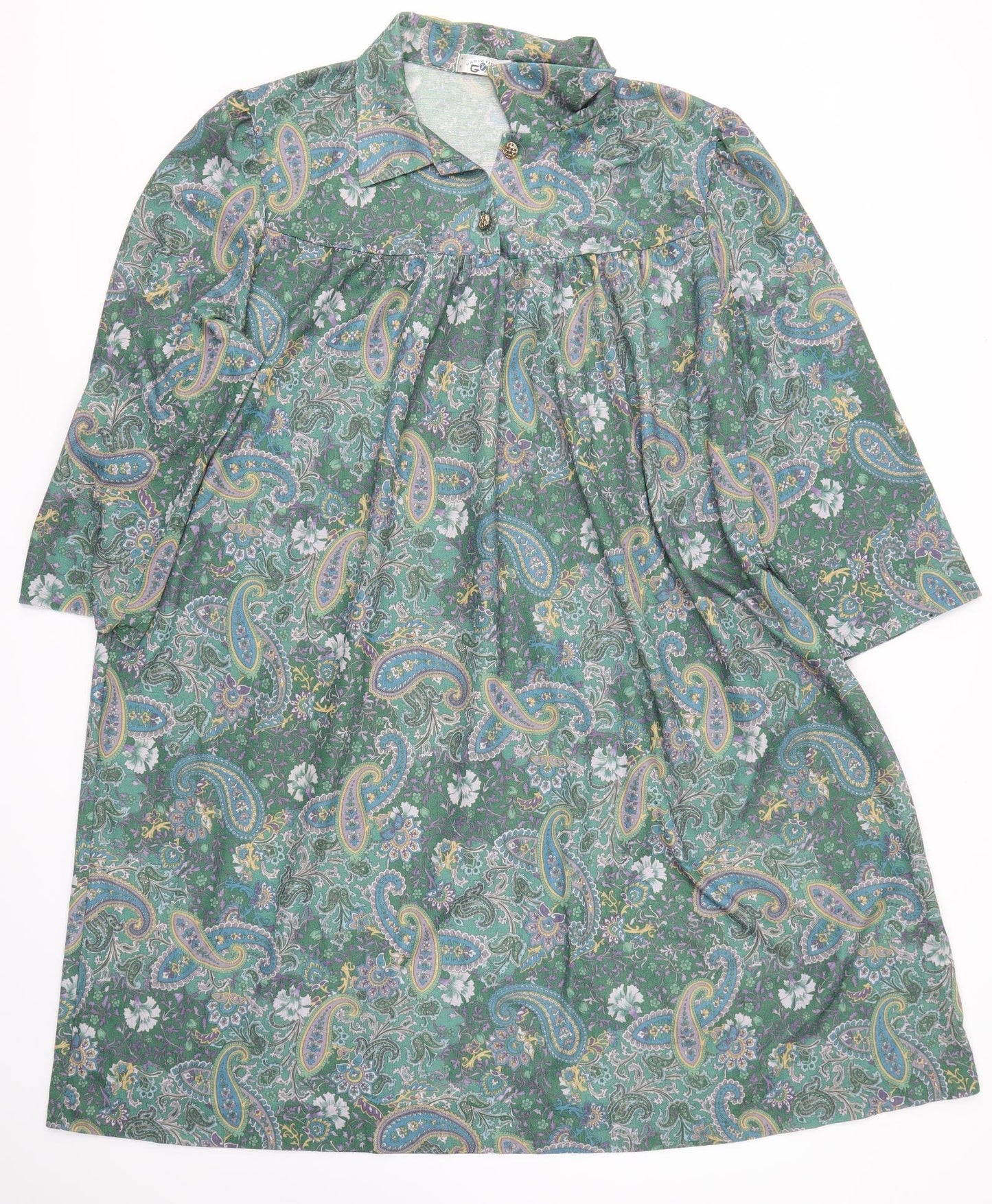 Variations Womens Multicoloured Paisley  A-Line  Size 24 V-Neck