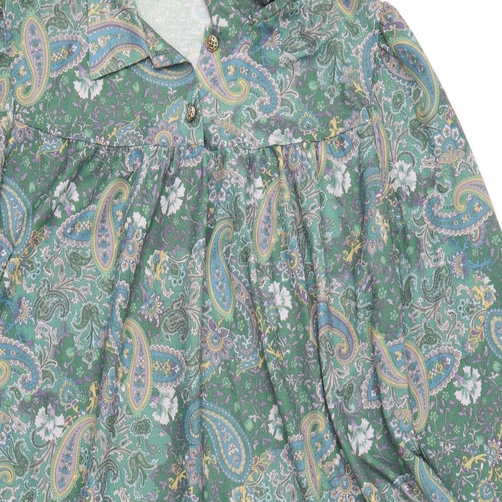 Variations Womens Multicoloured Paisley  A-Line  Size 24 V-Neck