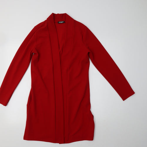 Blossom London Womens Red   Overcoat Blazer Size M