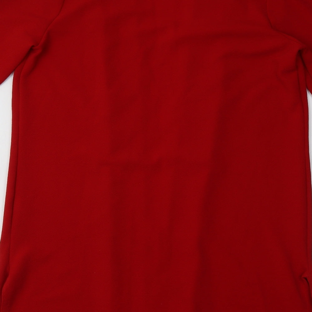 Blossom London Womens Red   Overcoat Blazer Size M