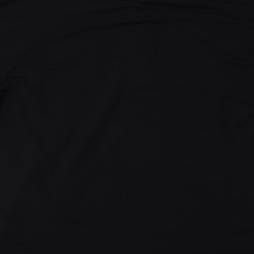 Preworn Mens Black  Polyester  Polo Size M Collared