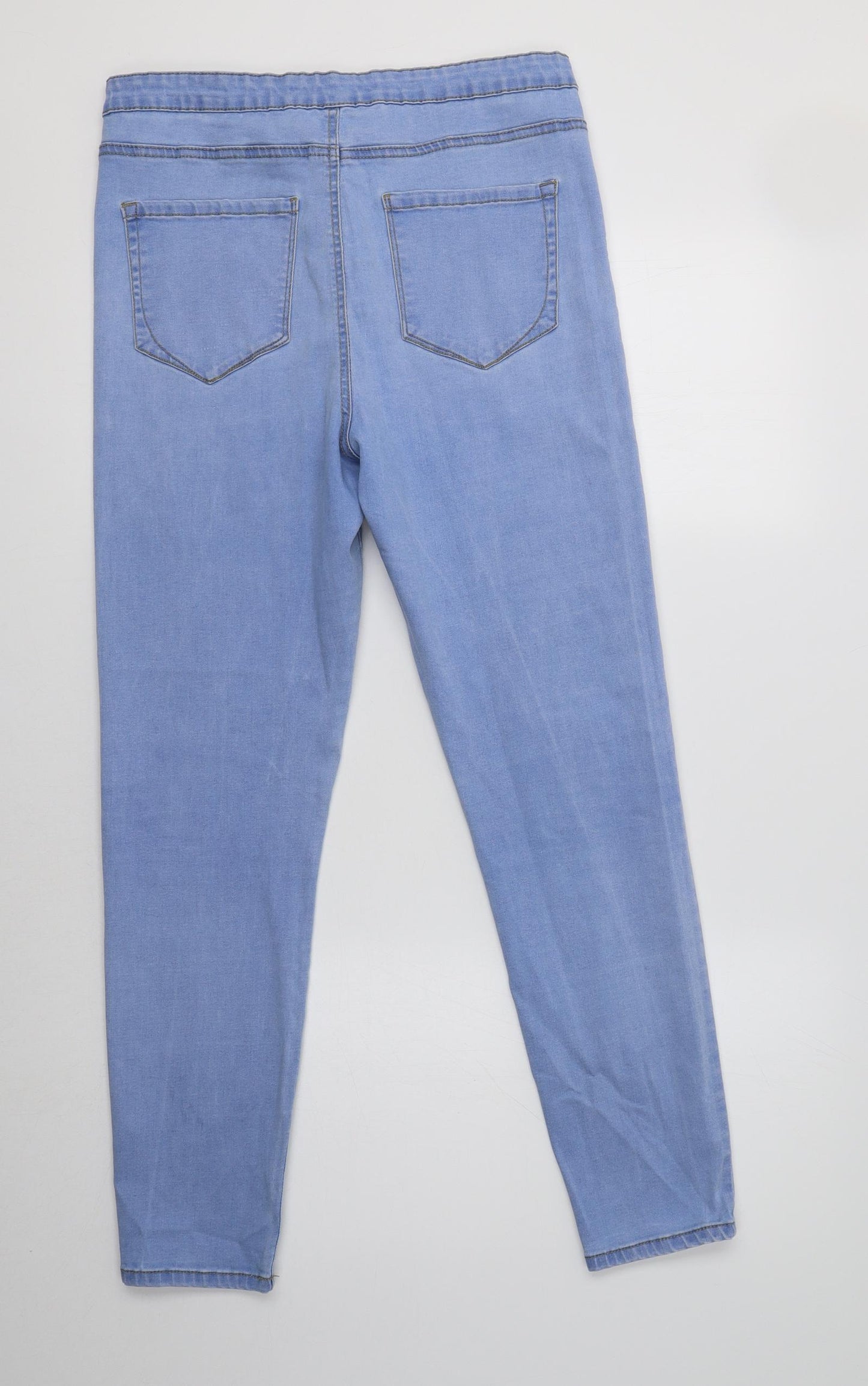 Primark Womens Blue  Cotton Jegging Jeans Size 16 L28 in Regular