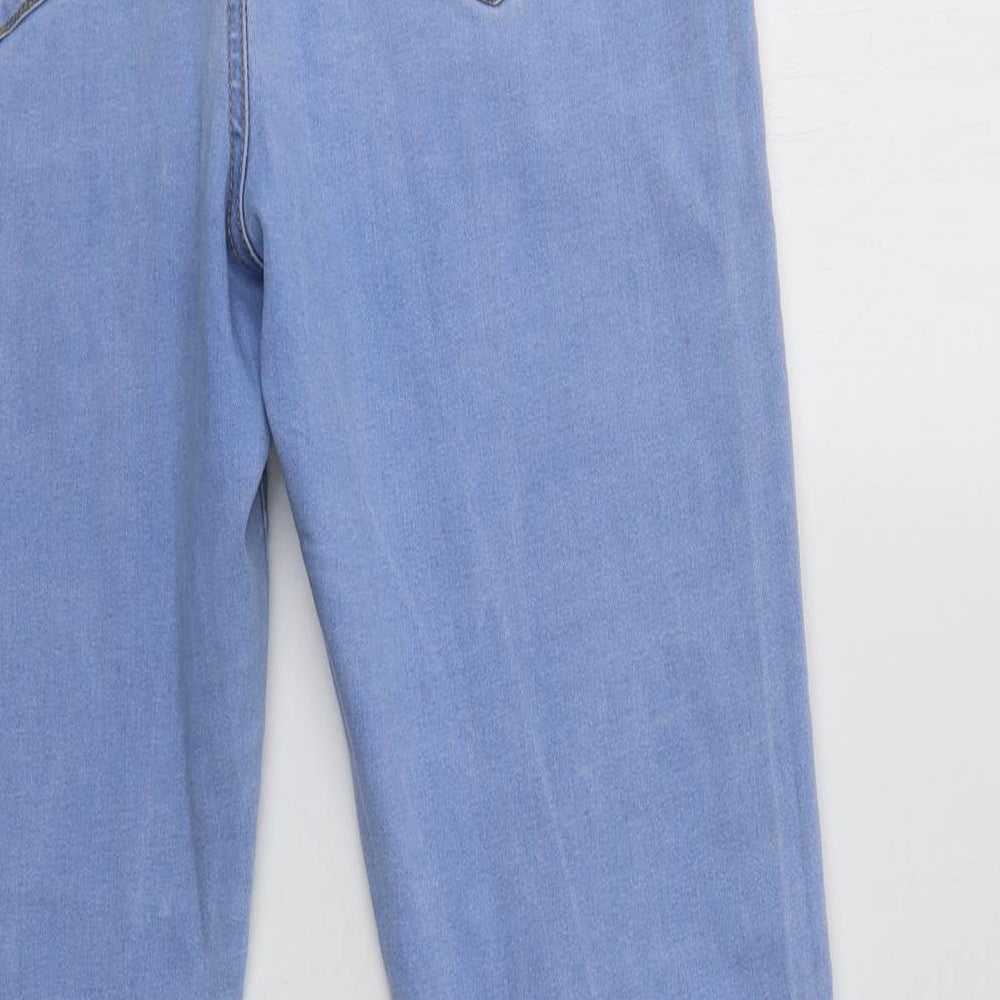 Primark Womens Blue  Cotton Jegging Jeans Size 16 L28 in Regular