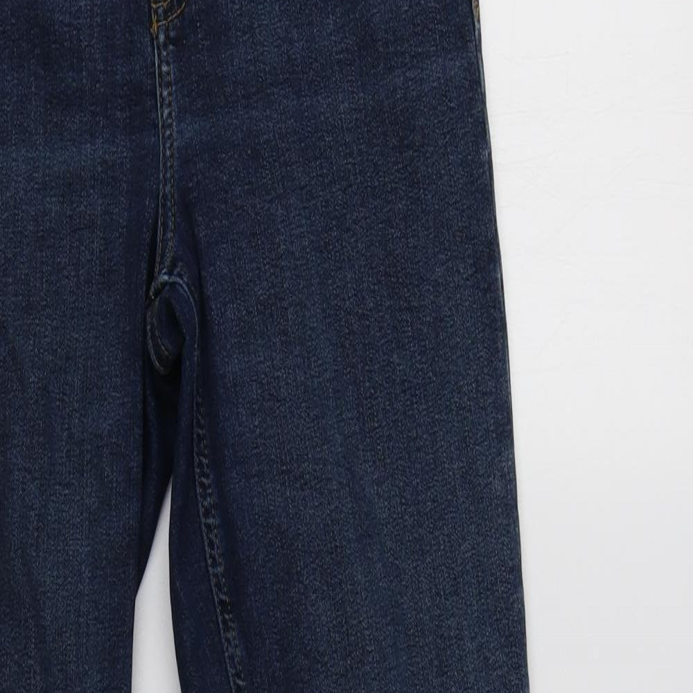 Topshop Womens Blue  Cotton Skinny Jeans Size 28 L30 in Regular