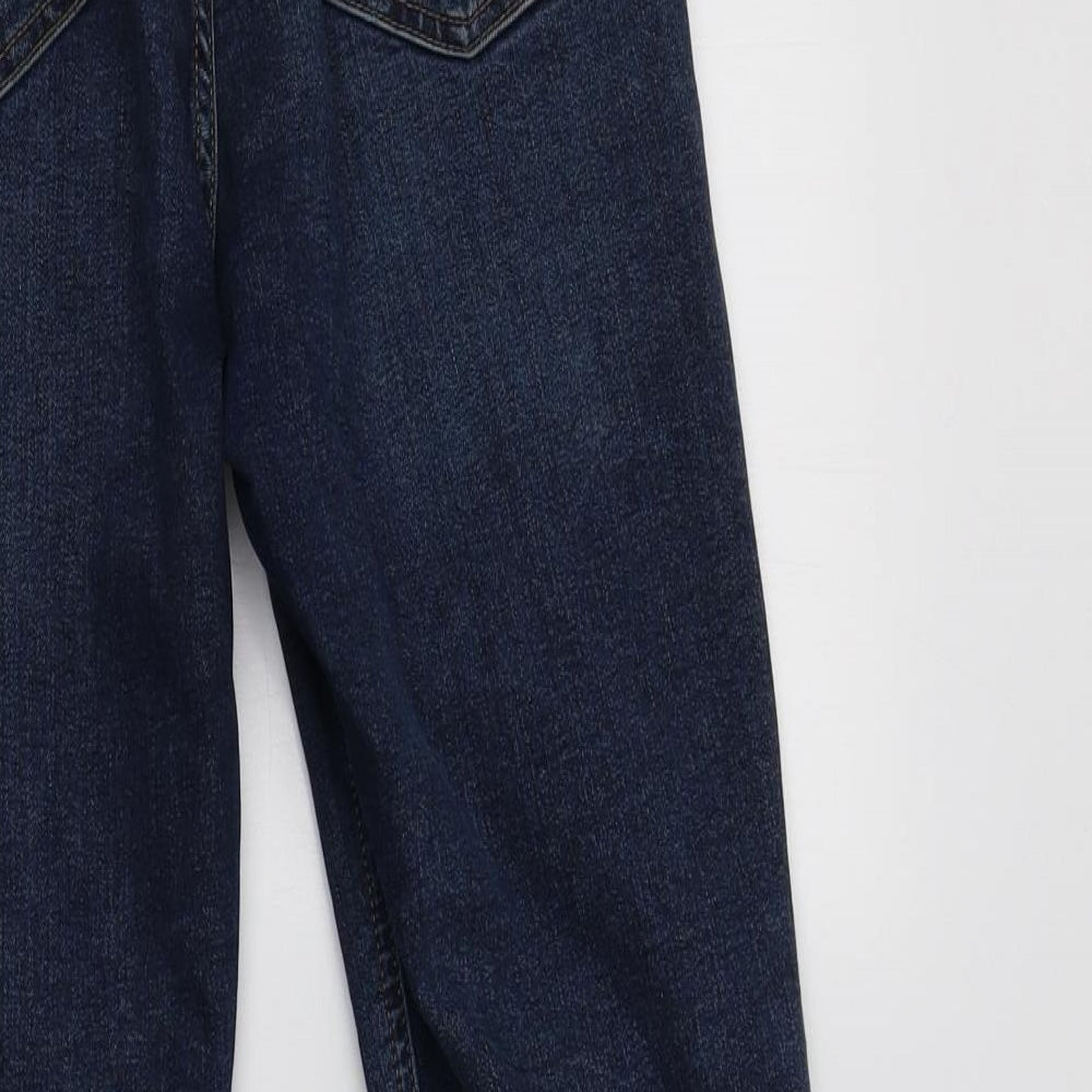 Topshop Womens Blue  Cotton Skinny Jeans Size 28 L30 in Regular
