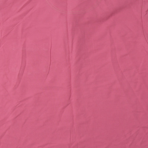 Authentic Clothing Company Mens Pink  Cotton  Polo Size L Collared