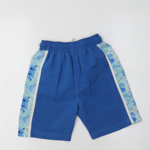 Cargo Bay Boys Blue Floral Polyester Bermuda Shorts Size 5-6 Years  Regular