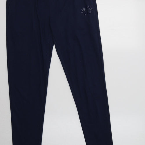 Lonsdale Womens Blue  Cotton Jogger Trousers Size 10 L30 in Regular