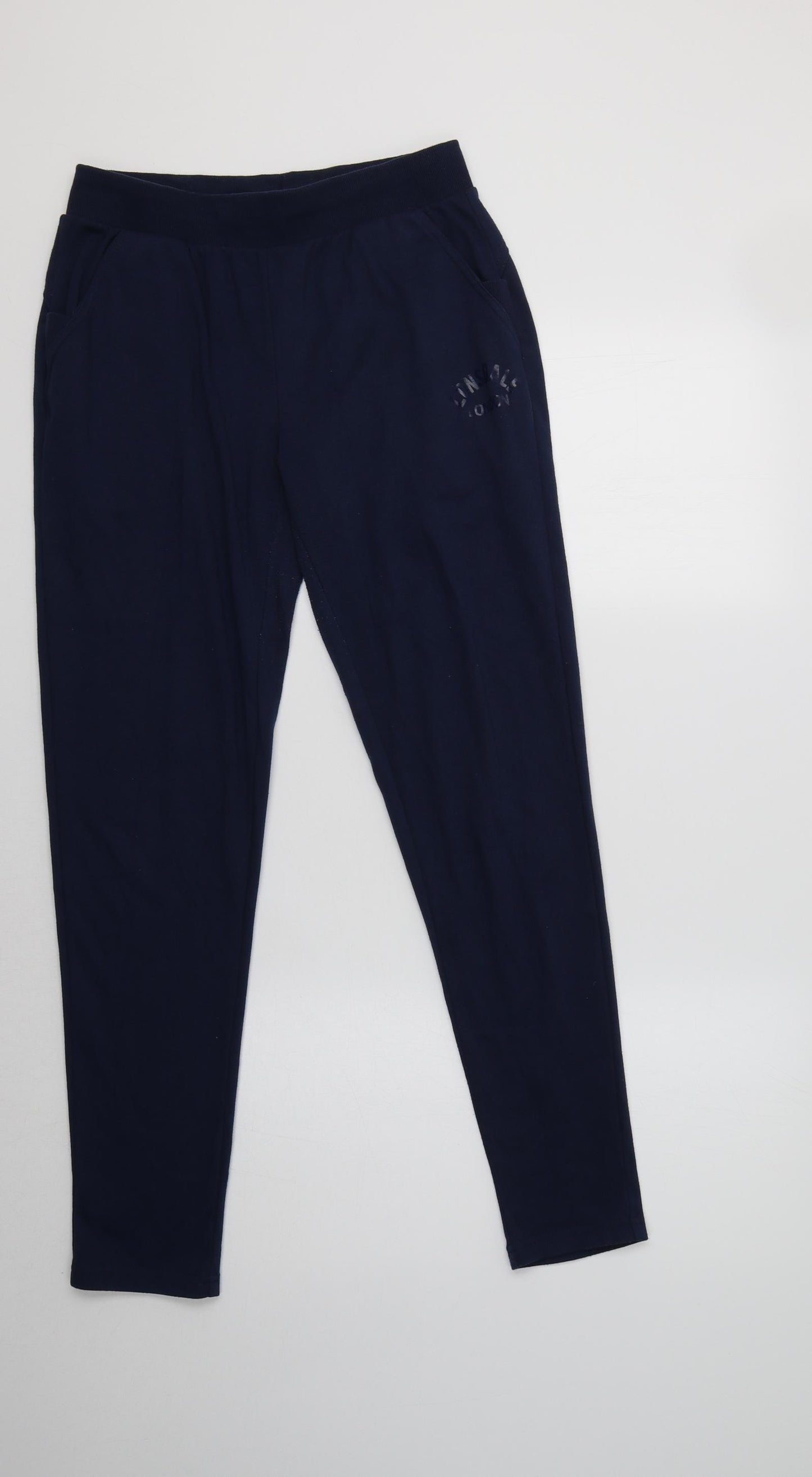 Lonsdale Womens Blue  Cotton Jogger Trousers Size 10 L30 in Regular