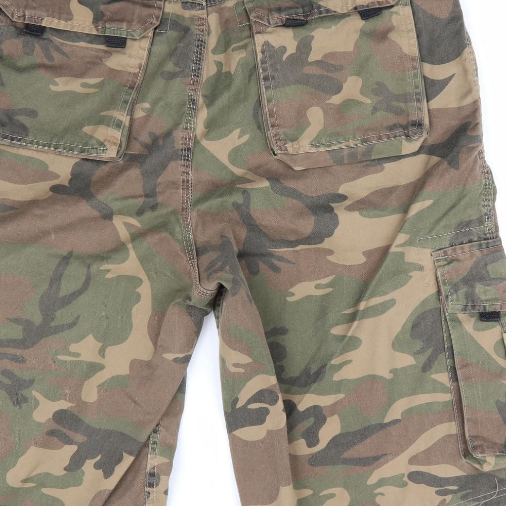 Dickies Mens Brown Camouflage Polyester Cargo Shorts Size 34 in L12 in Regular  - Workwear Shorts