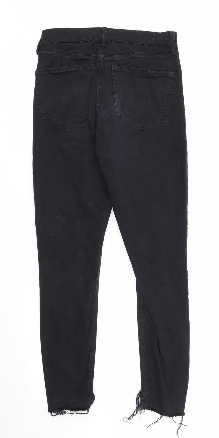 Topshop Jamie Mens Black  Cotton Skinny Jeans Size 28 in L26 in Regular