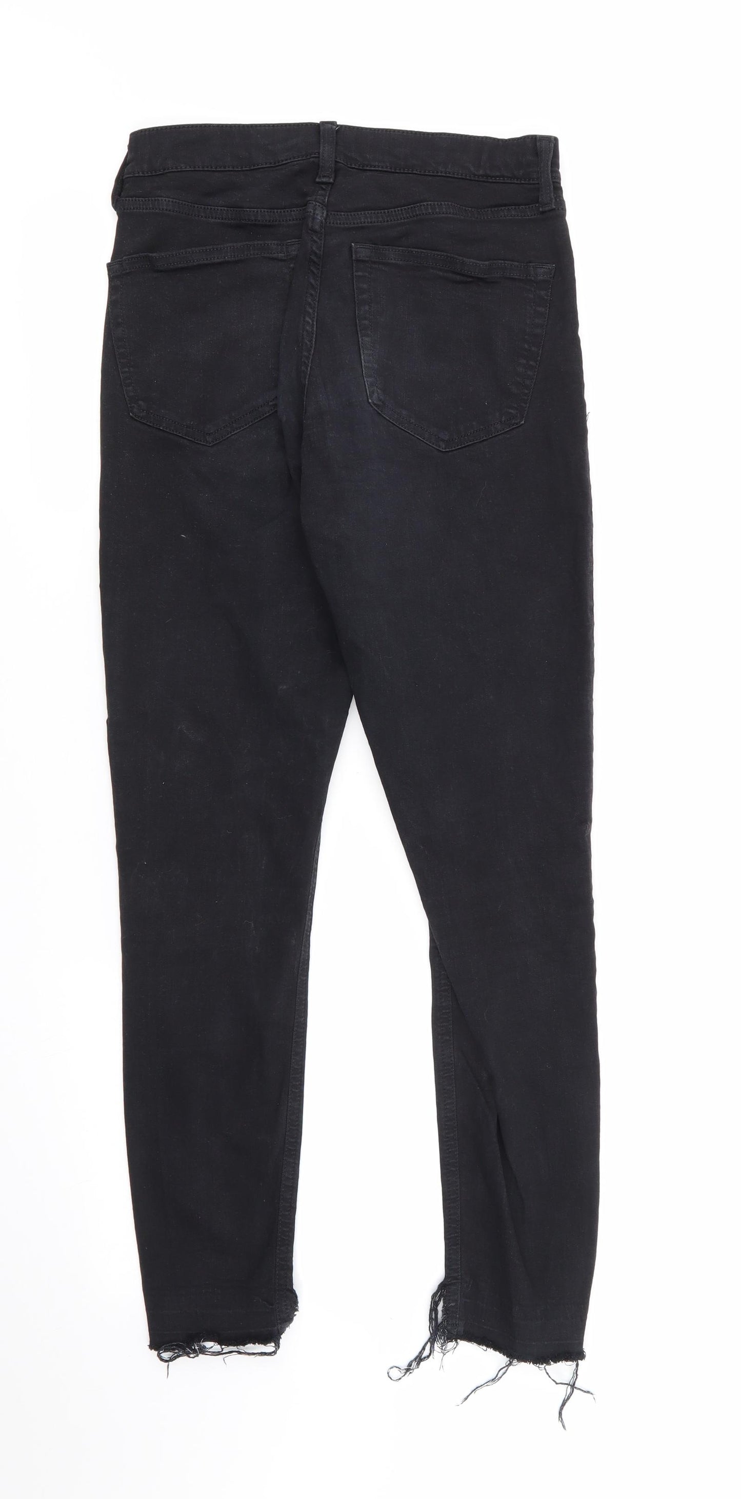 Topshop Jamie Mens Black  Cotton Skinny Jeans Size 28 in L26 in Regular