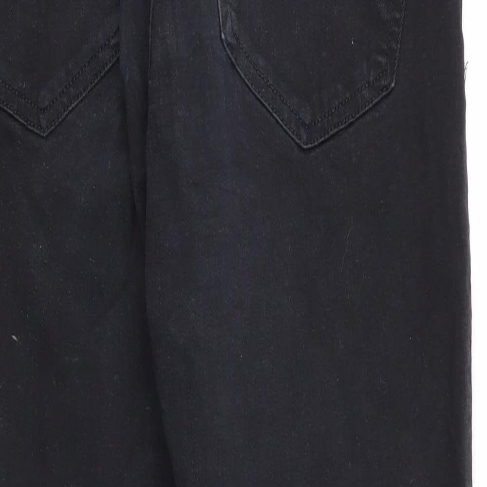 Topshop Jamie Mens Black  Cotton Skinny Jeans Size 28 in L26 in Regular