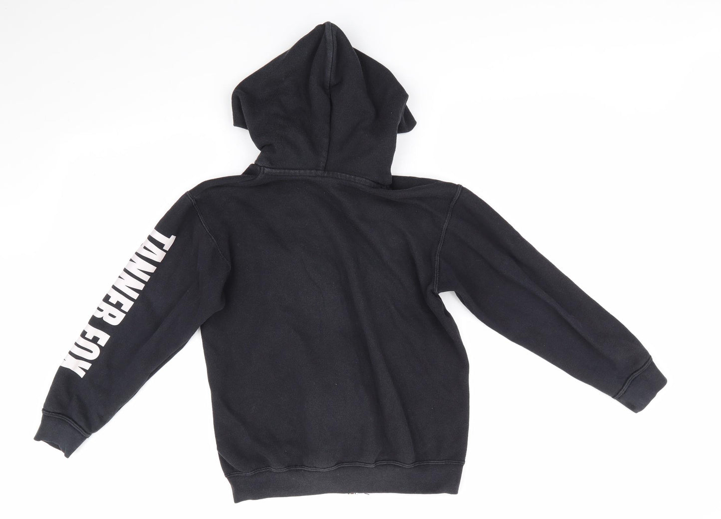 Fruit of the Loom Girls Black  Cotton Full Zip Hoodie Size 6-7 Years   - Tanner Fox