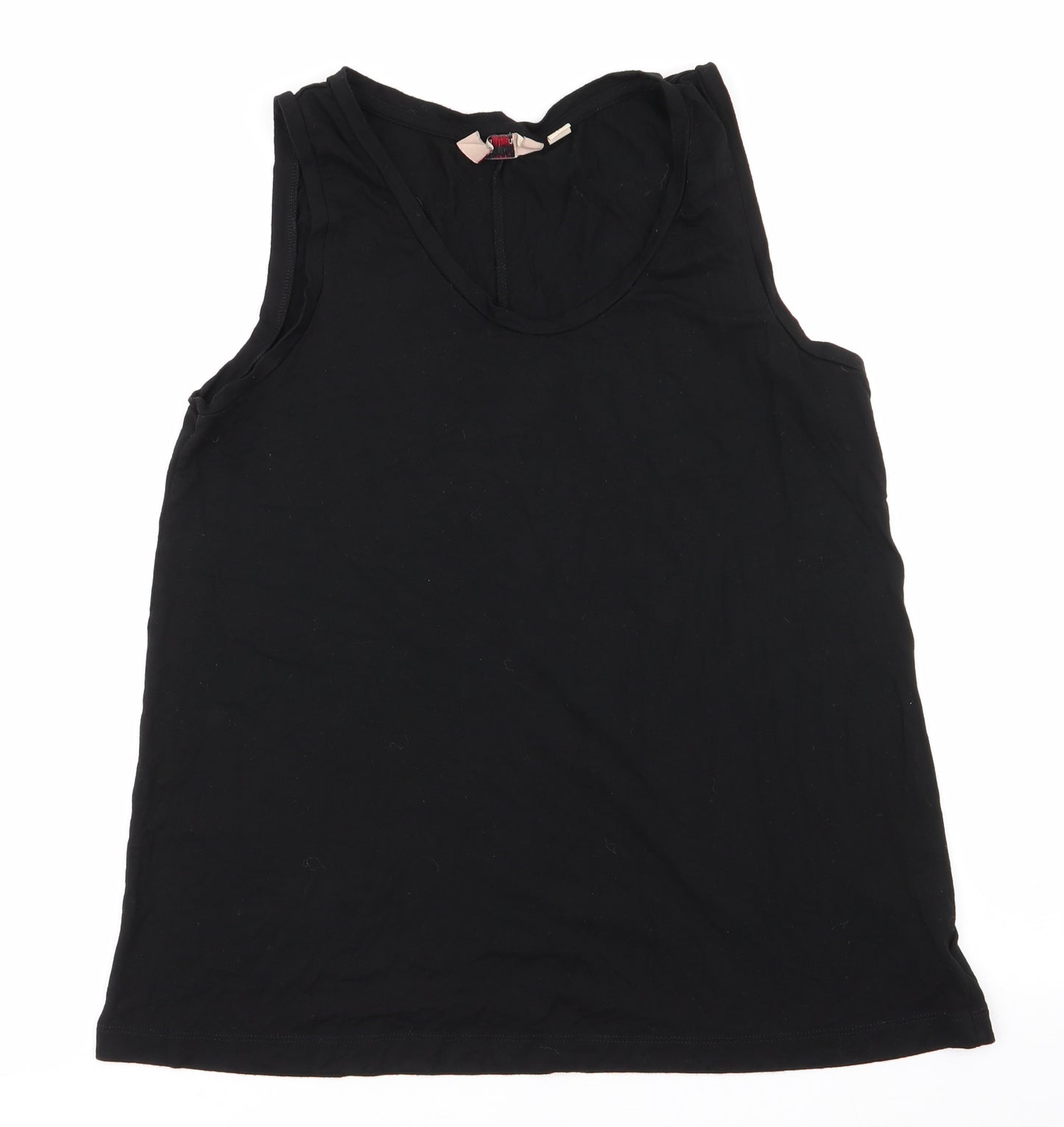Arabella & Addison Womens Black   Tunic Tank Size 14 Scoop Neck