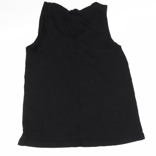 Arabella & Addison Womens Black   Tunic Tank Size 14 Scoop Neck